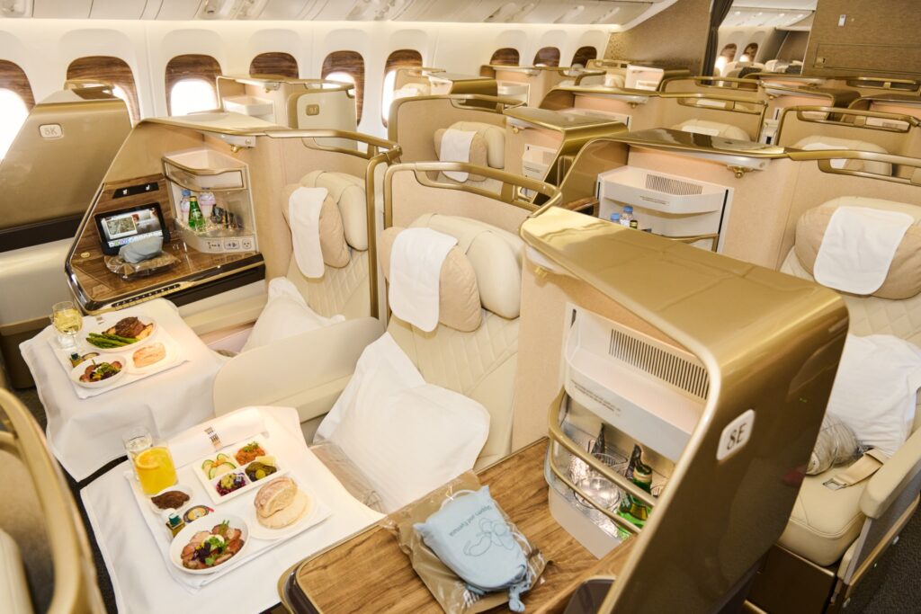 Business Class on the retrofitted Emirates Boeing 777