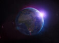 Rendering of SES MEO constellation orbiting earth