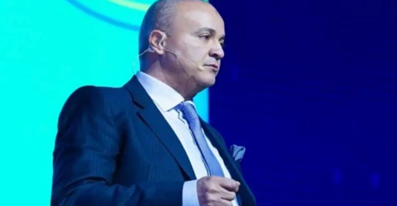 Mohamed K. Abdelrehim, CEO of SCIT Group & SKYFive Arabia, speaking at an event