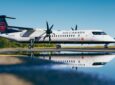 Air Canada Express Q400 with Starlink installed