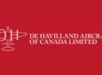 De Havilland Canada logo in white against a white background