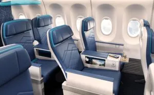 Rendering of Premium cabin on refreshed WestJet 737
