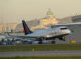 Air Canada Express E175 on takeoff