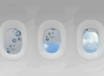 Jamco/Aerospace Technologies Group aircraft window shade technology is pictured here.