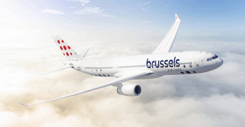 Brussels Airlines Airbus A330 in flight