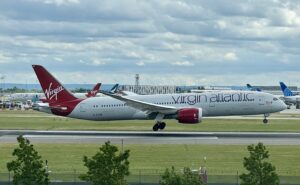 Virgin Atlantic 787 on takeoff