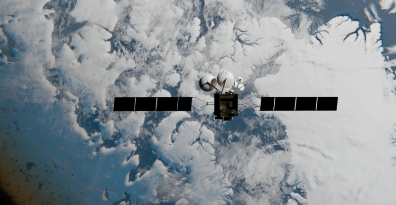 in orbit: Space Norway’s highly elliptical orbit (HEO) Arctic Satellite Broadband Mission. Viasat's GX10 payload is riding on this satellite.
