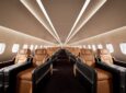 MAGAIR interior with burnt orange leather seats and dark furniture accents