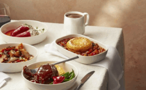Various meals from the new Delta partnership with Chef José Andrés