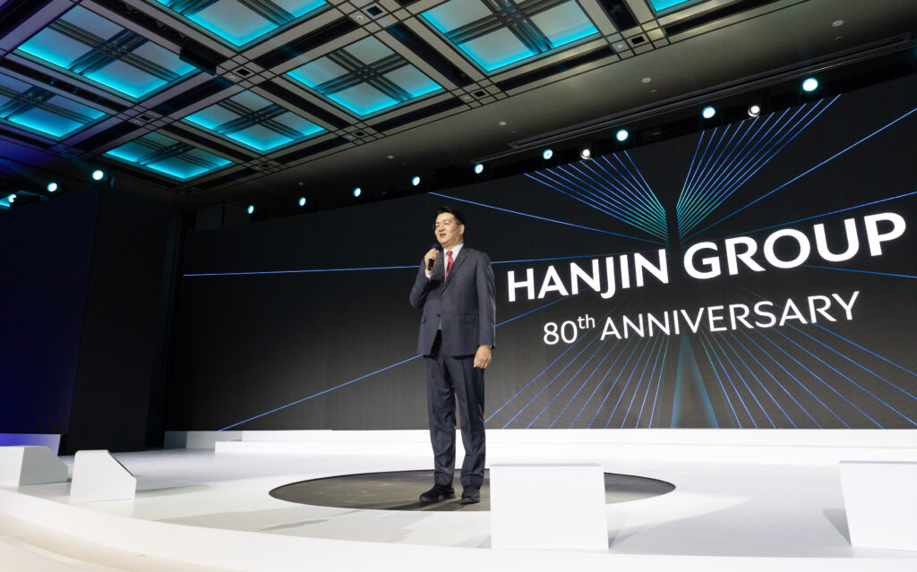 Walter Cho, Chairman and CEO of Hanjin Group and Korean Air, at Hanjin Group's 80th anniversary celebration