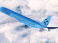 Korean Air aircraft in flight.