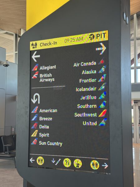 Signage colors corrected for the color-blind