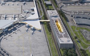 Rendering of American Airlines' new Terminal F at DFW