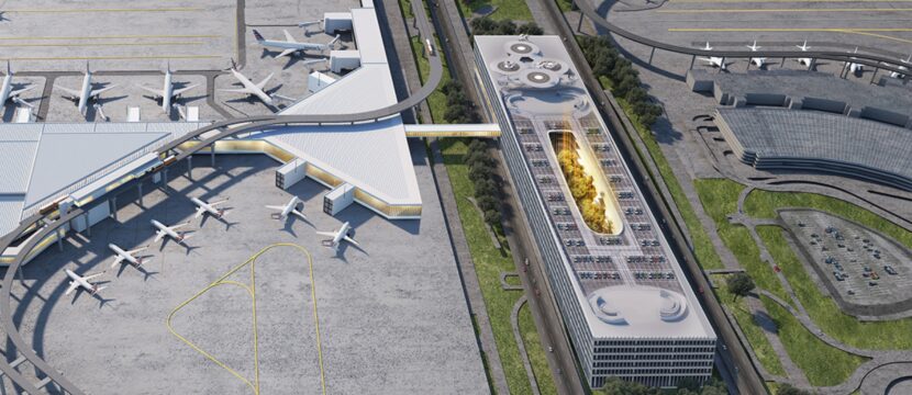 Rendering of American Airlines' new Terminal F at DFW