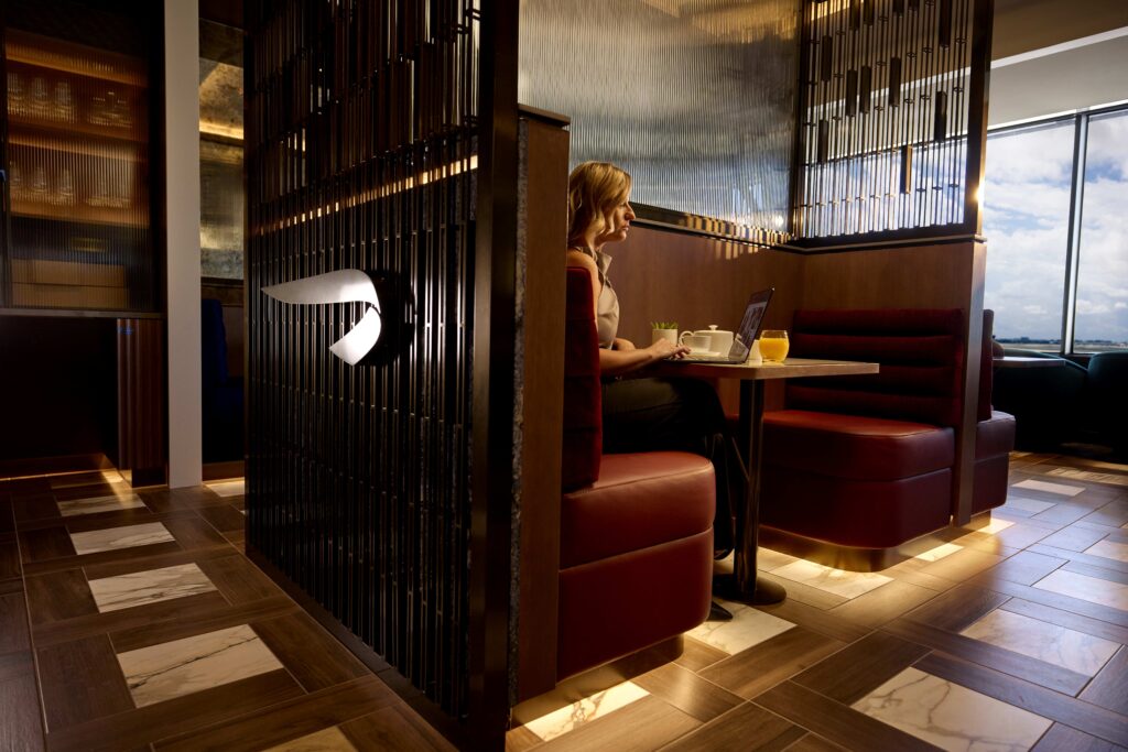 British Airways' Concorde Dining Room in new Miami lounge