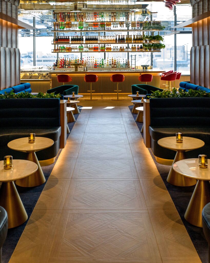 Focal bar in British Airways' new Miami lounge