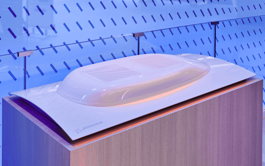 Scaled model of Boeing Aerodynamic Shroud at AIX 2025