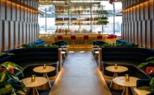 Striking full-service bar in Miami lounge