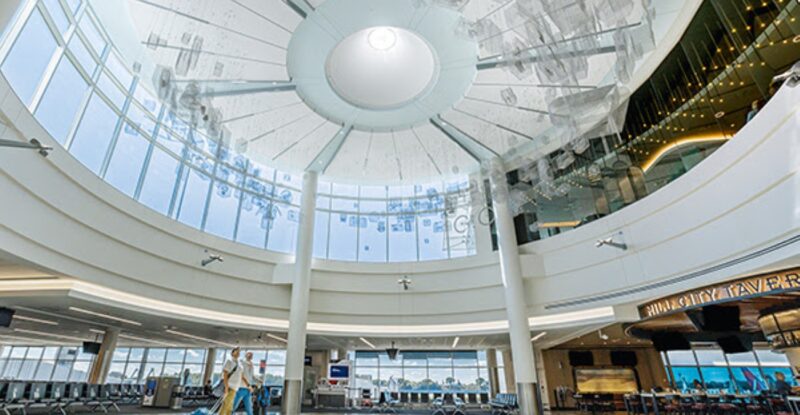 “The Dreams We Carry,” by Kipp Kobayashi, in Concourse G at Minneapolis-St. Paul International Airport. Courtesy of the Metropolitan Airports Commission