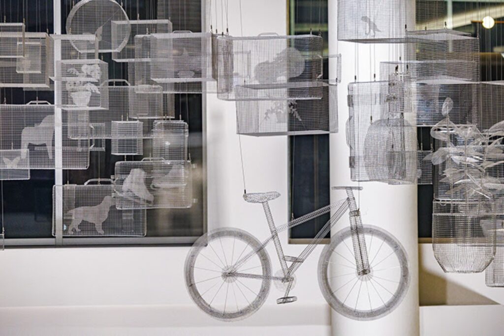 A view of some of the hand-sculpted objects in "The Dreams We Carry." Courtesy of the Metropolitan Airports Commission