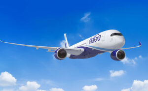 Rendering of the A350-900 in IndiGo livery