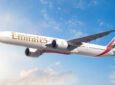 Rendering of Emirates 777-9 in flight