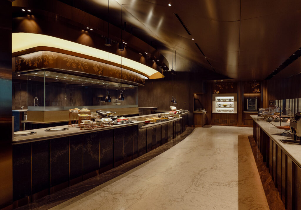 An enhanced selection of buffet offerings at the lounge