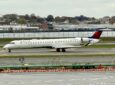 Delta CRJ fitted with the Hughes Jupiter Inflight IFC system