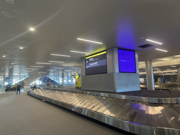 Baggage carousel at the new PIT Terminal