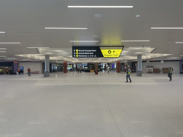 Vast arrivals area