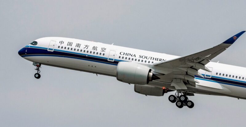 China Southern Airlines A350-900 in flight