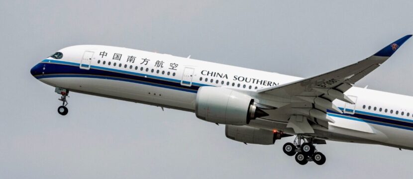 China Southern Airlines A350-900 in flight