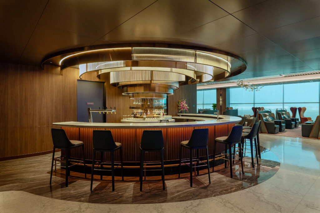 The Signature Bar features 12 seats and full-service bar facilities