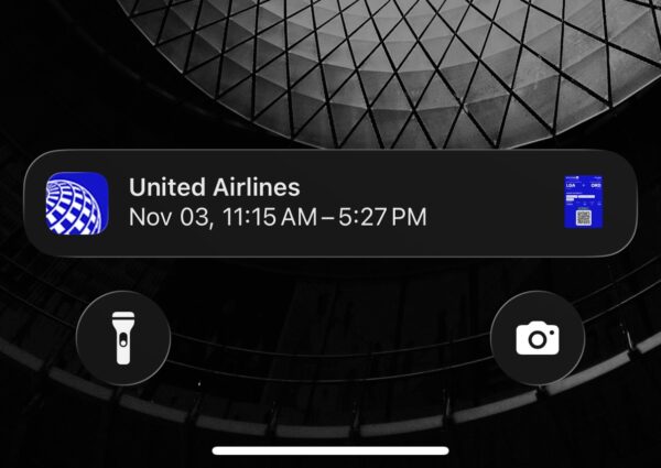 A screen shot of the incorrect times on the passenger's mobile device