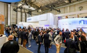 A crowded show floor at AIX