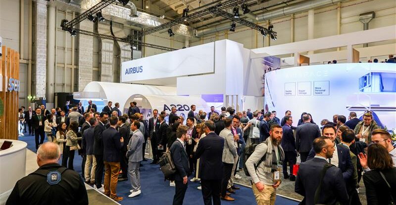 A crowded show floor at AIX