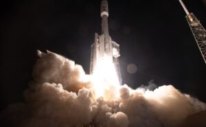 ViaSat-3 satellite lifts off aboard a United Launch Alliance Atlas V from Cape Canaveral, Florida (Photo courtesy of ULA).