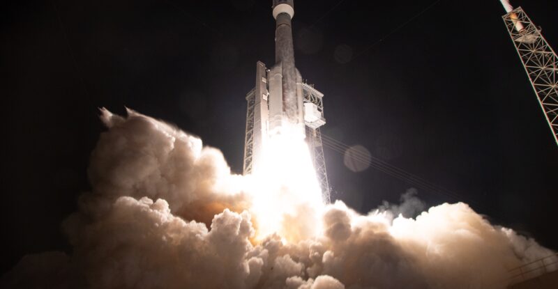 ViaSat-3 satellite lifts off aboard a United Launch Alliance Atlas V from Cape Canaveral, Florida (Photo courtesy of ULA).