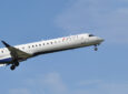 Delta CRJ900 in flight