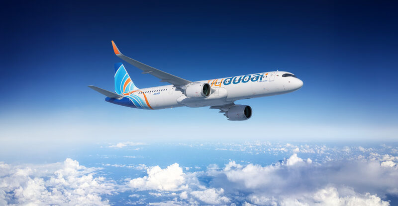 flydubai A321neo in flight