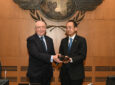 Council President Gavel Handover from Salvatore Sciacchitano to Toshiyuki Onuma.