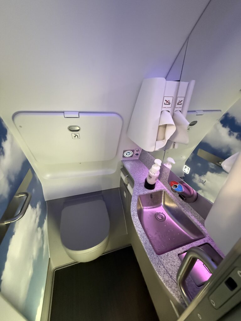 The lav in the American Airlines A321XLR.