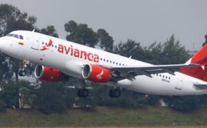 Avianca A320 on takeoff