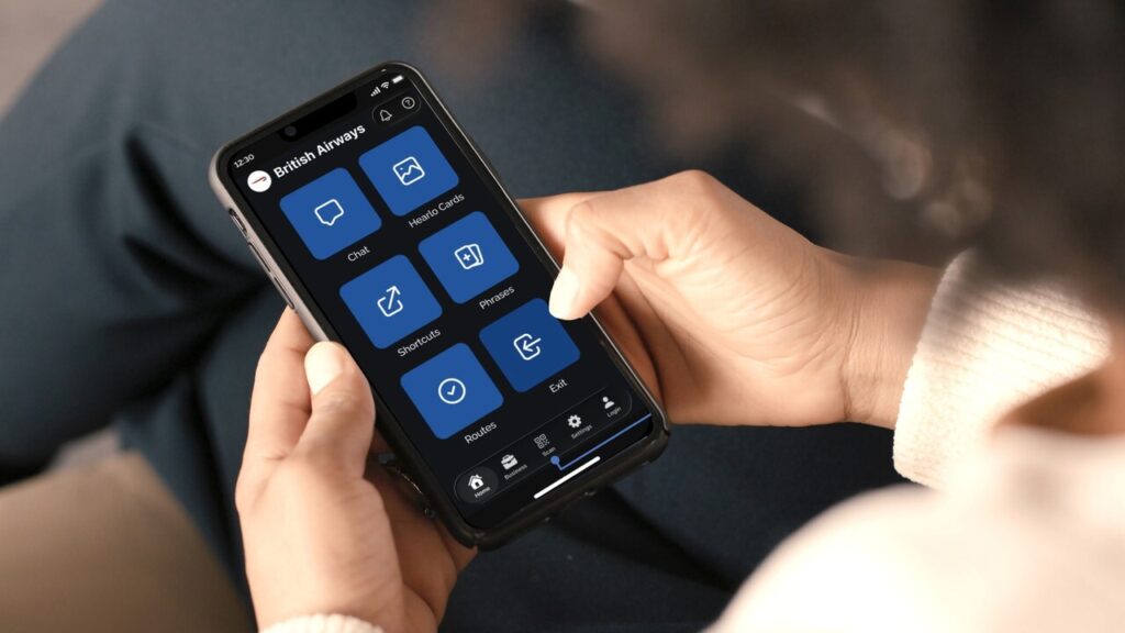 BA passenger uses the Hearlo app