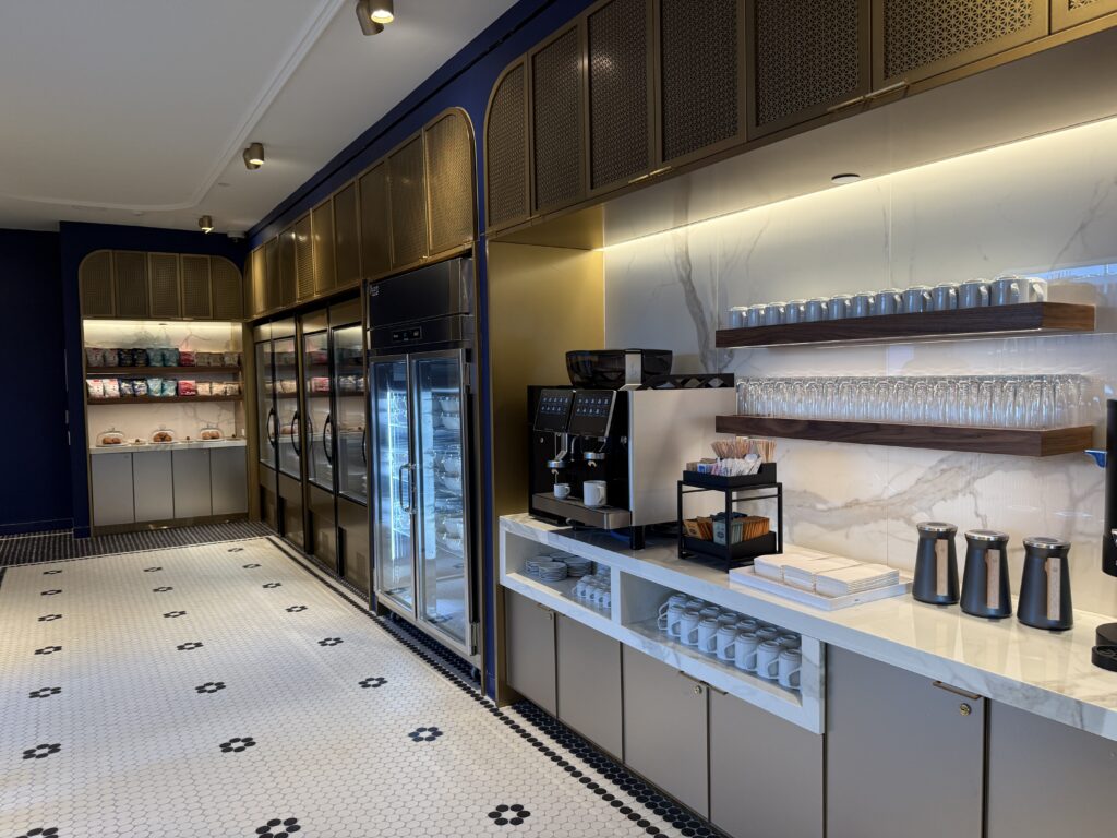 The large upstairs level grab and go area.