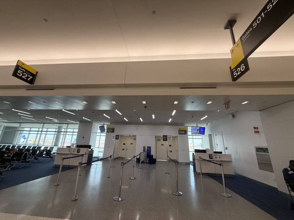 Gate 526 in JFK Terminal 5.