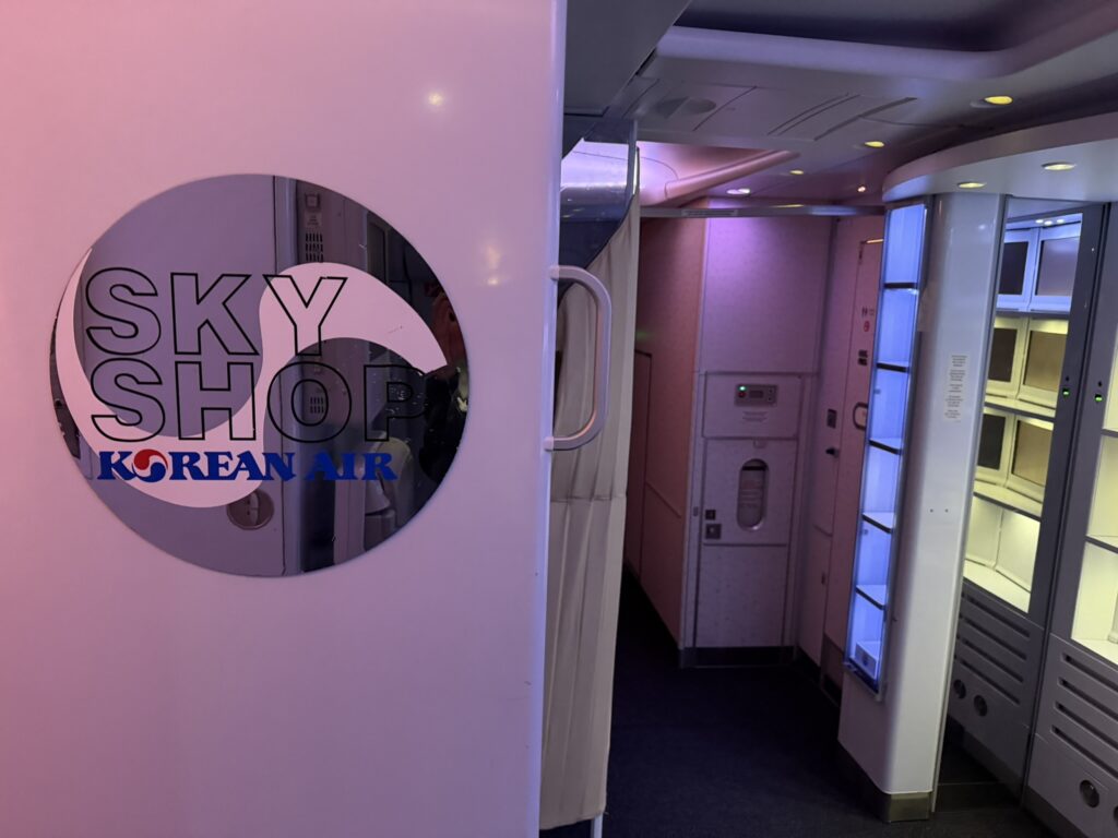 Duty Free shop on Korean A380