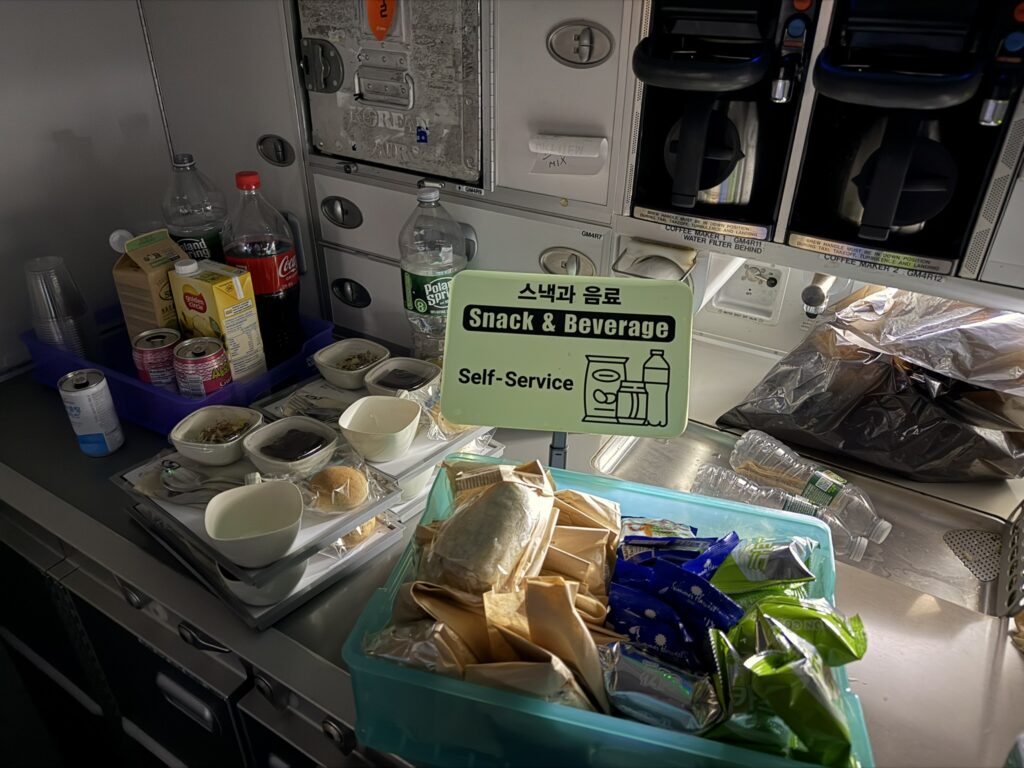 Snacks in the galley