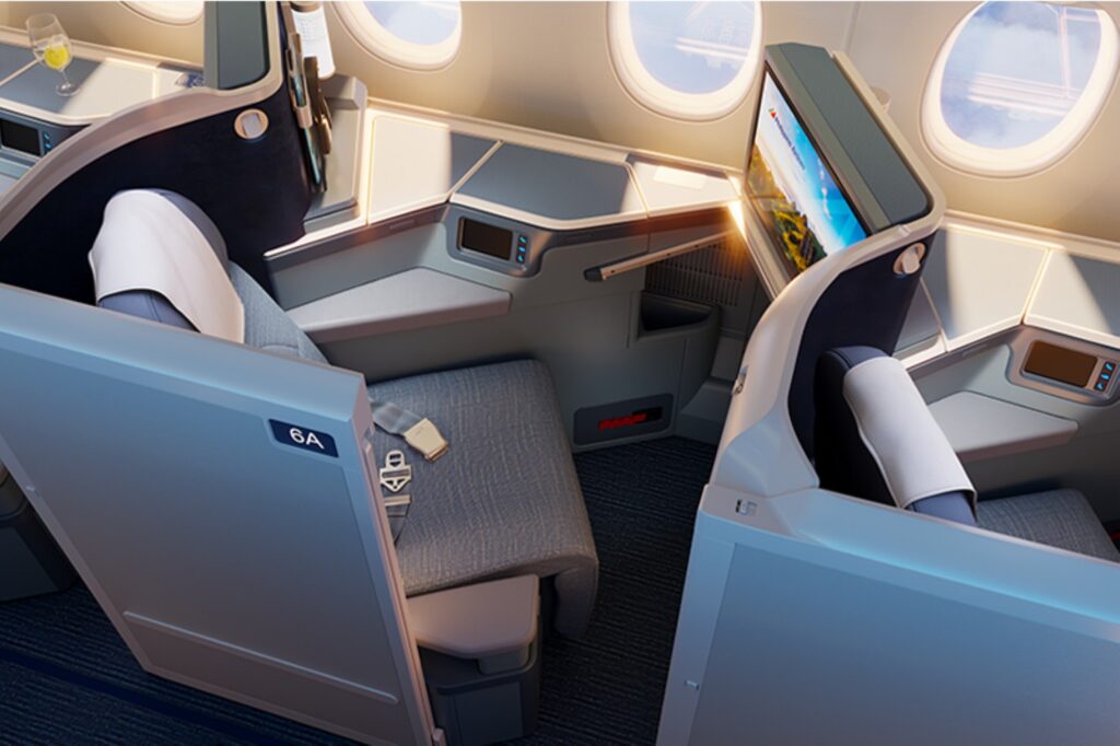 Overhead shot of the doored mini-suite