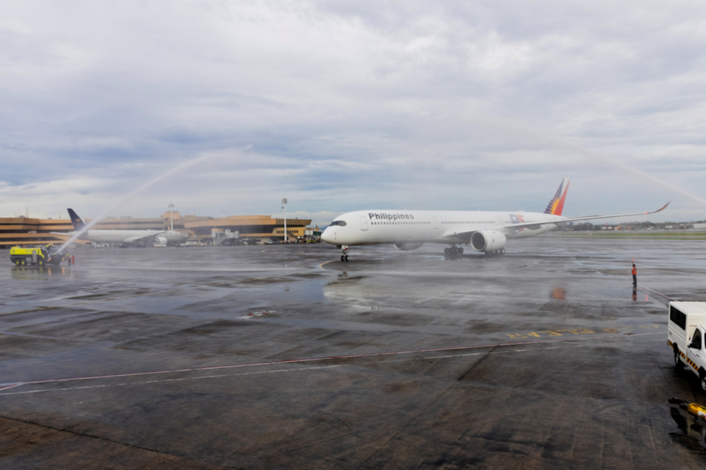 Philippine Airlines' first A350-1000 arrives in Manila